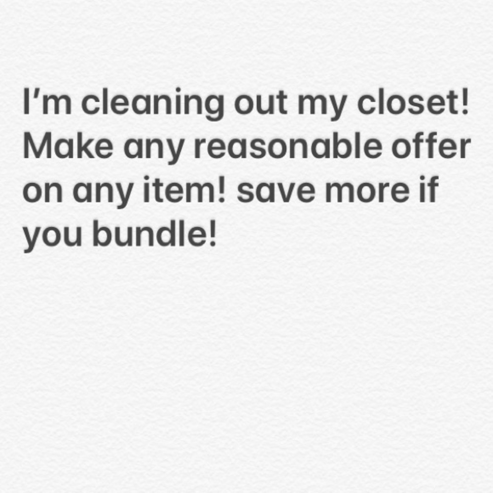 Final clean out sale on most items!